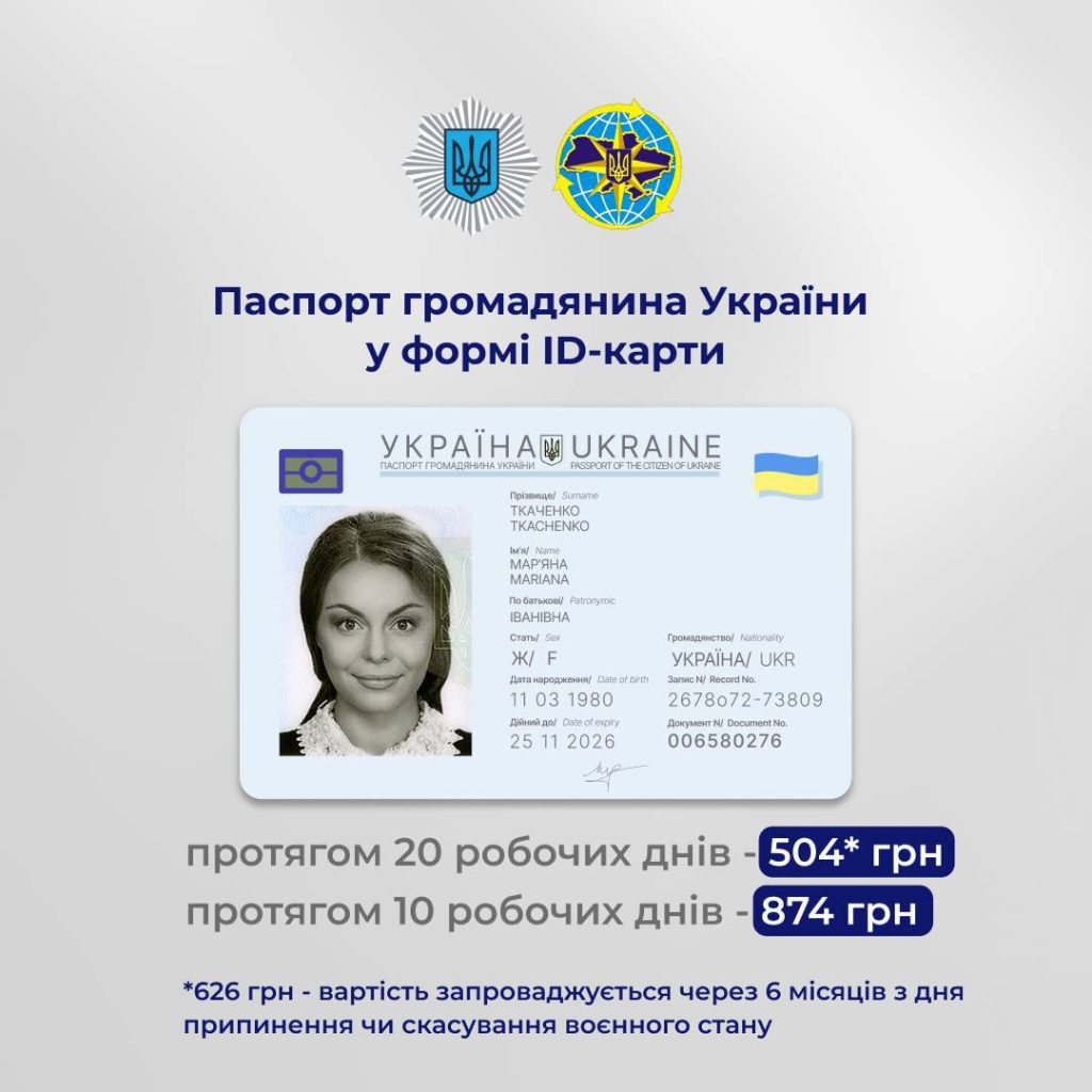 З 1 січня подорожчало оформлення ID-паспорта, посвідки на проживання в Україні й посвідчення особи без громадянства для виїзду за кордон.