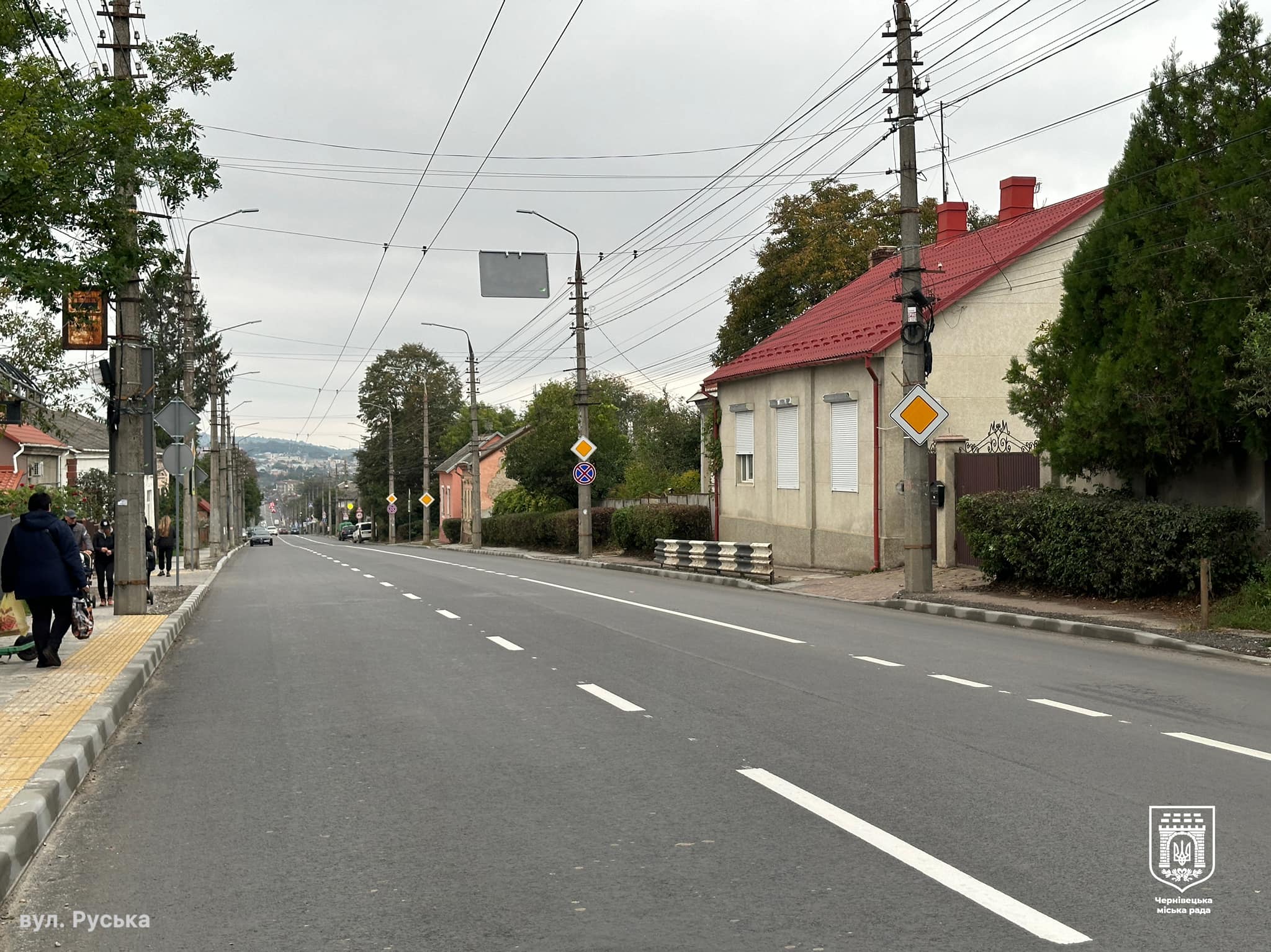 На ділянці вулиці Руської завершили поточний ремонт